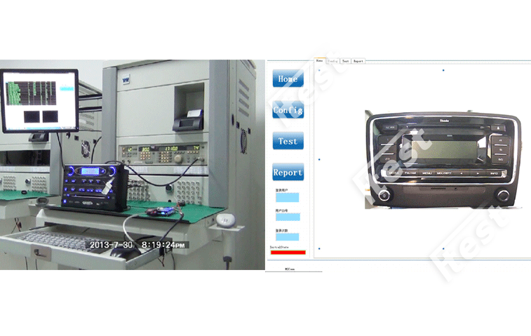 車載DVD生產線半自動檢測項目